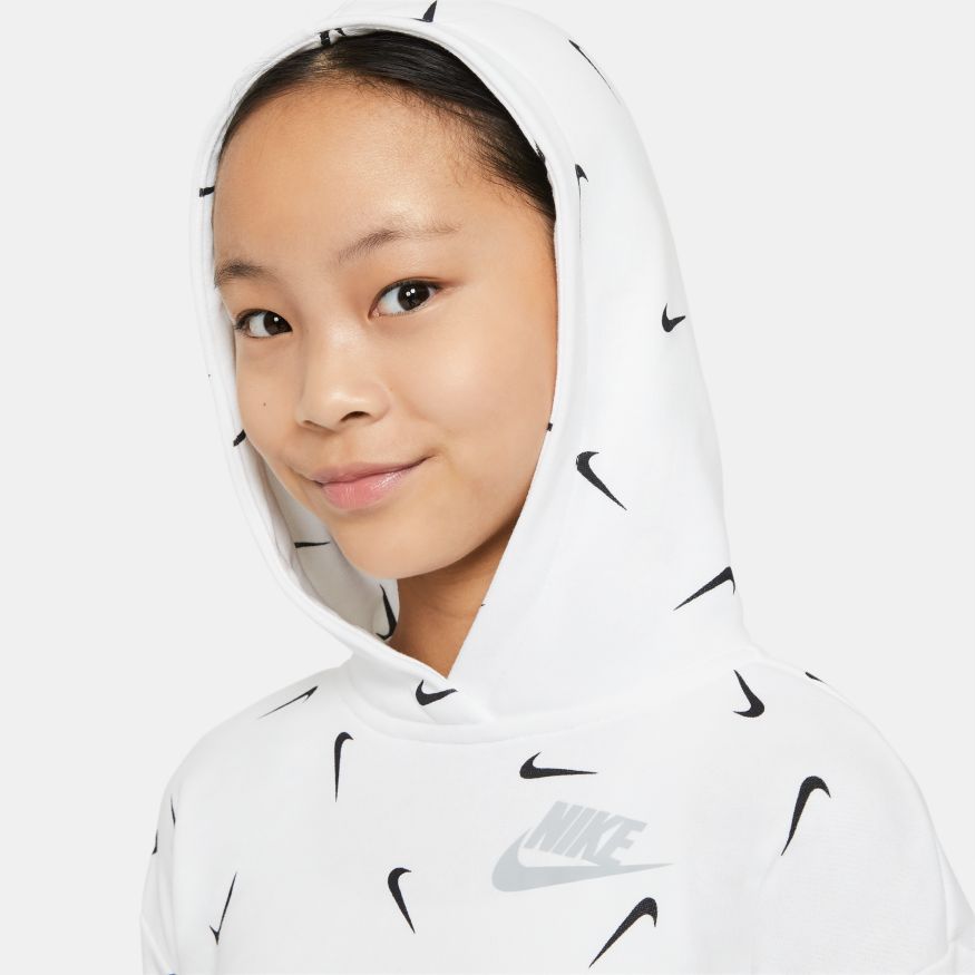 Толстовка NIKE G NSW AOP CROP FT HOODIE для детей - купить в ➽ Delta Sport