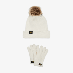 Набор:шапка,перчатки NIKE NAN PLUSH GIFTING PEAK BEANIE
