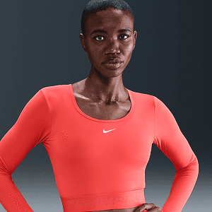 Футболка с длинным рукавом NIKE W NP DF LS TOP GG SHINE