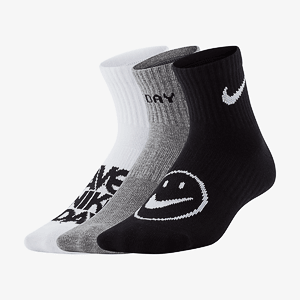Носки NIKE Y NK ED LTWT ANKL 3P NKDAY 144