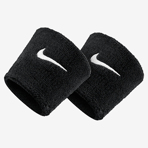 Напульсник Nike SWOOSH WRISTBANDS BLACK/WHITE OSFM