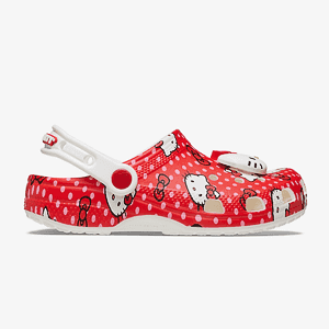 Клоги CROCS Hello  Kitty  Red  Classic Clog K Mlt