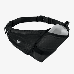 Сумка на пояс с бутылкой NIKE FLEX STRIDE BOTTLE BELT 22 OZ BLACK/BLACK/SILVER OSFM