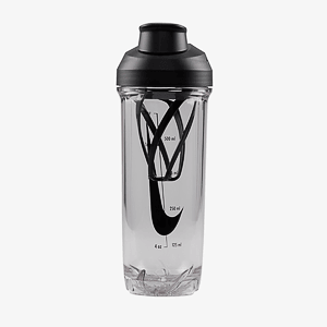 Бутылка NIKE TR RECHARGE SHAKER BOTTLE 2.0 24 OZ CLEAR/BLACK/BLACK/BLACK 24OZ