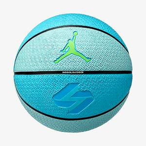 Мяч баскетбольный JORDAN PLAYGROUND 8P L DONCIC DEFLATED COPA/BLACK/LASER BLUE/ELECTRIC GREEN 07