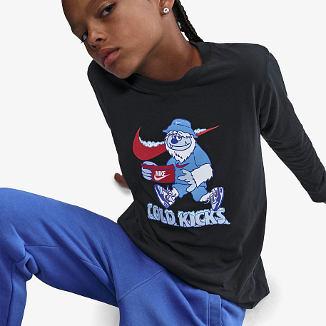 Футболка NIKE K NSW TEE LS BOXY SSNL