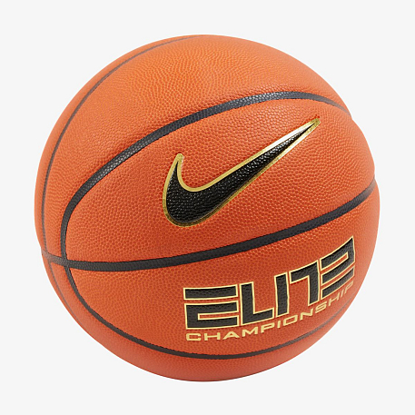Мяч баскетбольный NIKE ELITE CHAMPIONSHIP 8P 2.0 DEFLATED AMBER/BLACK/METALLIC GOLD/BLACK 07