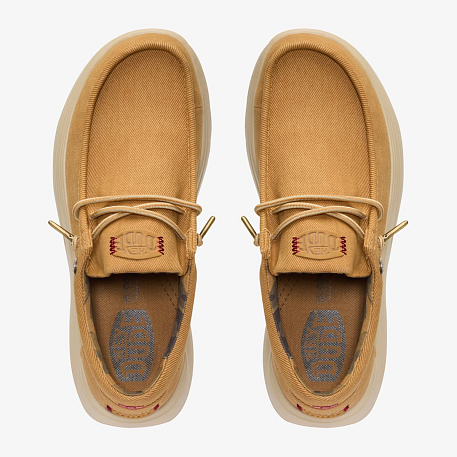 Кроссовки Hey Dude Wally COMF Worn Twill BBOG
