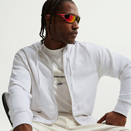 Толстовка NIKE M NK CLUB FT FZ HOODIE