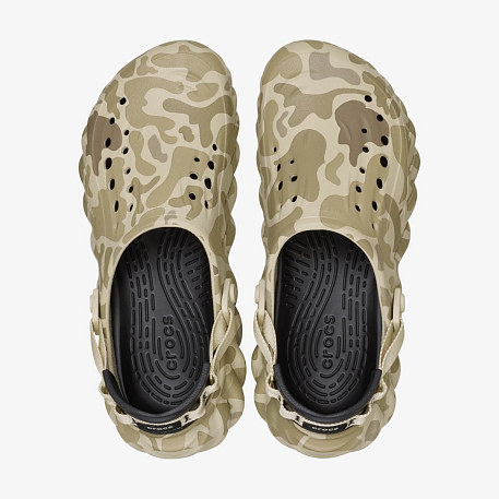 Клоги Crocs Echo Duck Camo Clog Char/Blk