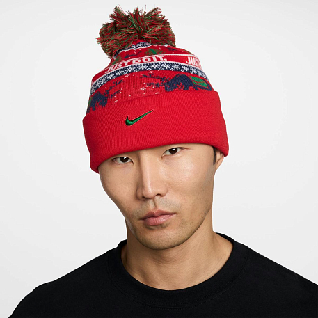 Шапка NIKE U NK PEAK BEANIE SC HOL25 L