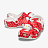 Клоги CROCS Hello  Kitty  Red  Classic Clog Mlt