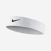 Повязка на голову Nike SWOOSH HEADBAND WHITE/BLACK OSFM
