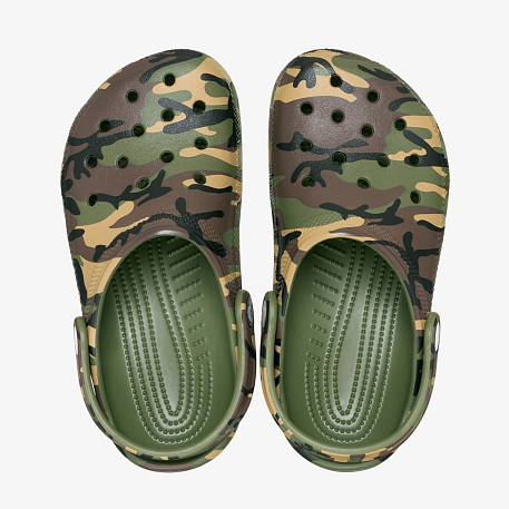 Клоги Crocs Classic Camouflage Clog K Agr/Mlti