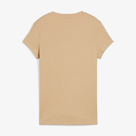 Футболка Puma CLASSICS Ribbed Slim Tee Prairie Tan