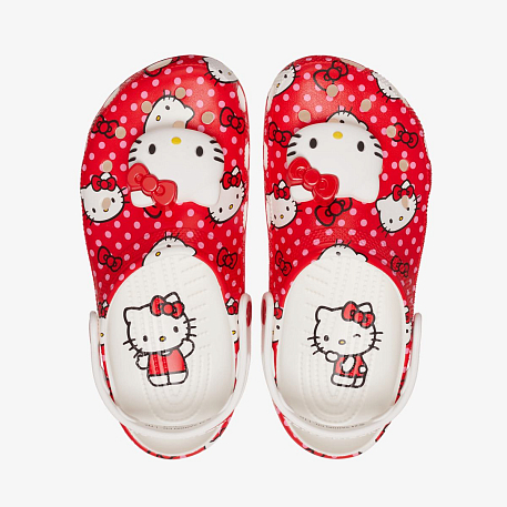 Клоги CROCS Hello  Kitty  Red  Classic Clog Mlt