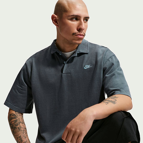 Поло NIKE M NK CLUB JERSEY POLO WASHED