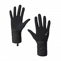 Перчатки для бега Nike TRANSFORM RUNNING GLOVES BLACK/BLACK/SILVER S