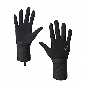 Перчатки для бега Nike TRANSFORM RUNNING GLOVES BLACK/BLACK/SILVER S