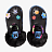 Клоги CROCS HAPPYSOCKSXCROCSSTOMPBUNDLE BLK/TL