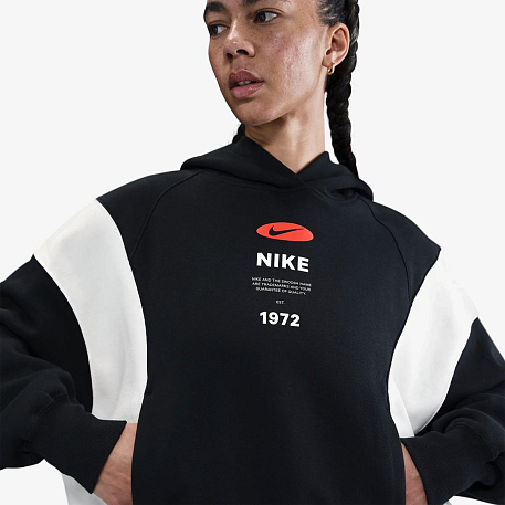 Толстовка NIKE W NSW PHNX FLC REMIX OOS HDY