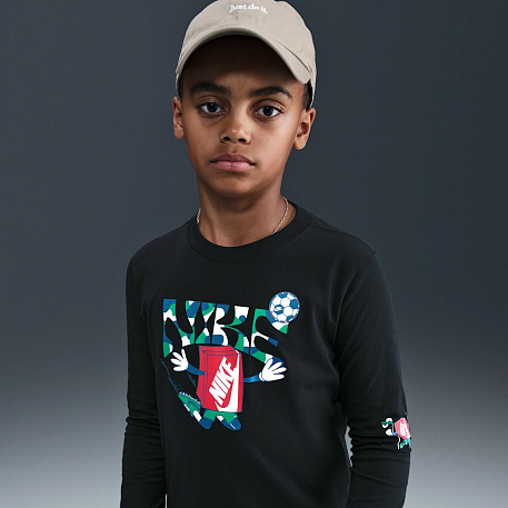 Футболка с длинным рукавом NIKE K NSW TEE LS BOXY SLIDE