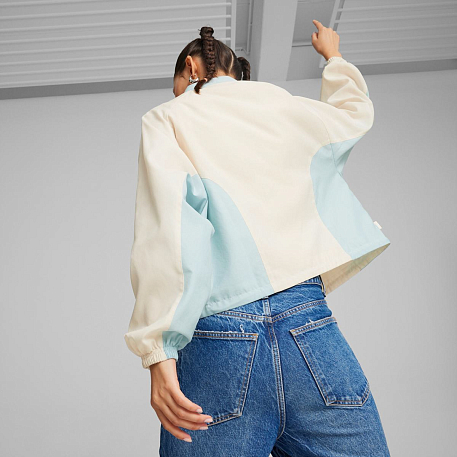 Олимпийка PUMA INFUSE RELAXED WOVEN JACKET ALPINE SNOW