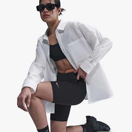 Рубашка NIKE W NSW NK CHLL PPLN LS BTN TOP