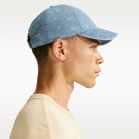 Кепка NIKE U NK CLUB CAP U CB DENIM AOP L