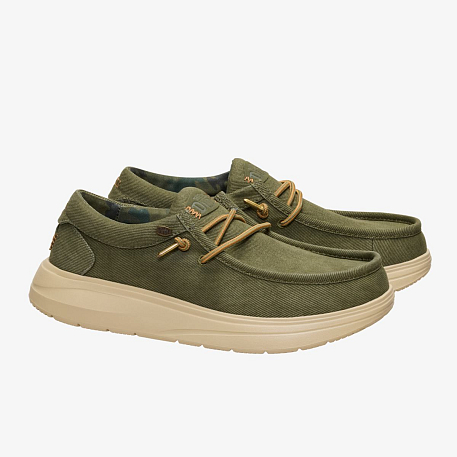 Кроссовки Hey Dude Wally COMF Worn Twill BBOG