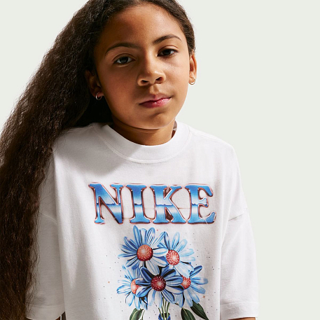 Футболка NIKE G NSW TEE FLOWERS OS