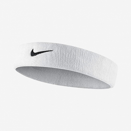 Повязка на голову Nike SWOOSH HEADBAND WHITE/BLACK OSFM