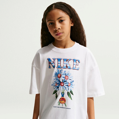 Футболка NIKE G NSW TEE FLOWERS OS