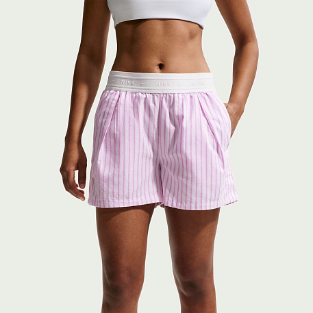 Шорты NIKE W NSW OFFLN WVN PPLN STRP SHRT