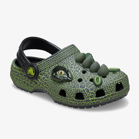 Клоги Crocs CLASSIC  IAM  SCARY  DINO CLOG T BLK