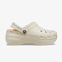 Клоги Crocs Classic   Platform   Lined Clog W Bone