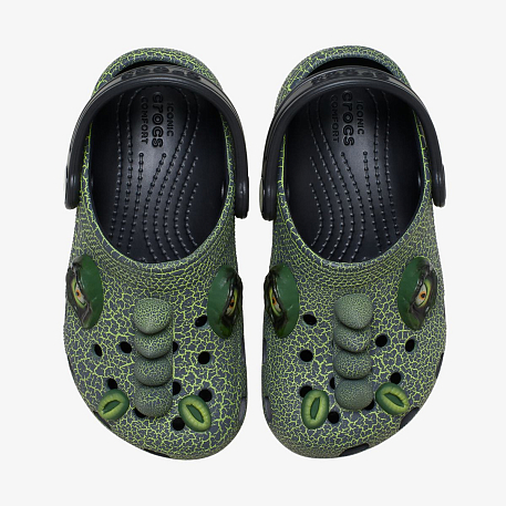 Клоги Crocs CLASSIC  IAM  SCARY  DINO CLOG T BLK