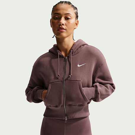 Толстовка NIKE W NSW PHNX FLC CROP FZ HDY