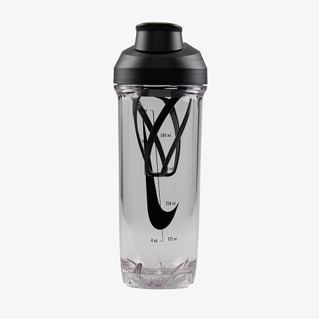 Бутылка NIKE TR RECHARGE SHAKER BOTTLE 2.0 24 OZ CLEAR/BLACK/BLACK/BLACK 24OZ