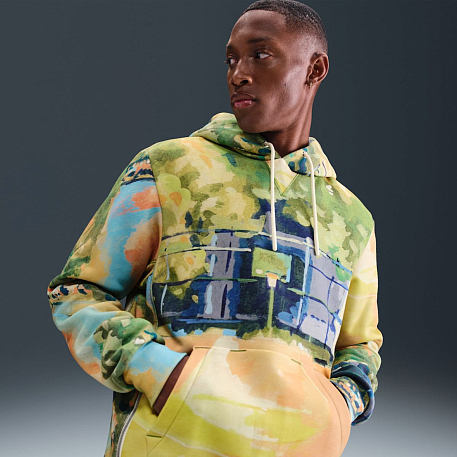 Толстовка NIKE M NK TF SI BRSH PO HD NAOS AOP