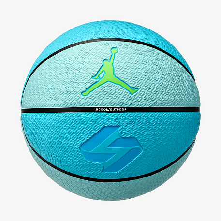 Мяч баскетбольный JORDAN PLAYGROUND 8P L DONCIC DEFLATED COPA/BLACK/LASER BLUE/ELECTRIC GREEN 07