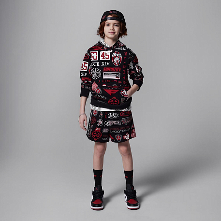 Толстовка JORDAN JDB MJ ESSENTIALS AOP PO / JDB MJ ESSENTIALS AOP PO