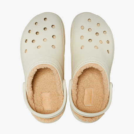 Клоги Crocs Classic   Platform   Lined Clog W Bone