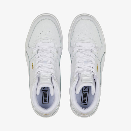 Кеды Puma CA Pro Mid White-Team Gold