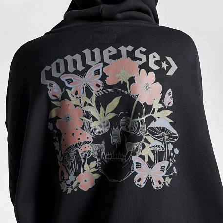 Толстовка Converse BLOOMING SKATE FZ HOODIE NIGHTFALL GREY