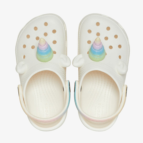 Клоги Crocs Classic IAM Rainbow UnicornCgT Chk