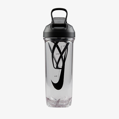 Бутылка NIKE TR RECHARGE SHAKER BOTTLE 2.0 24 OZ CLEAR/BLACK/BLACK/BLACK 24OZ