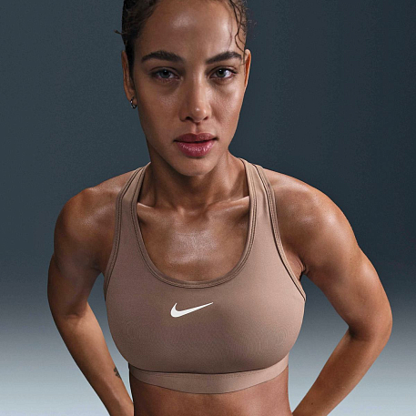 Топ NIKE W NK SWSH MED SPT BRA