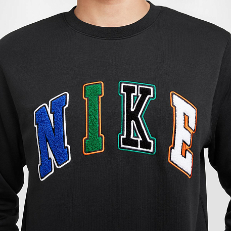 Толстовка NIKE M NK CLUB BB CREW LETTERS