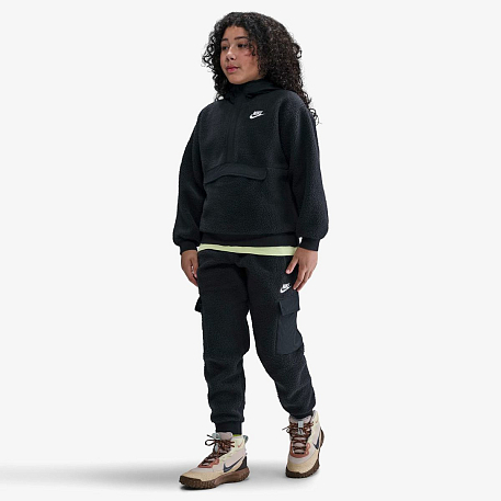 Толстовка NIKE K NSW CLUB FLC LOOSE QZ HDY WZ